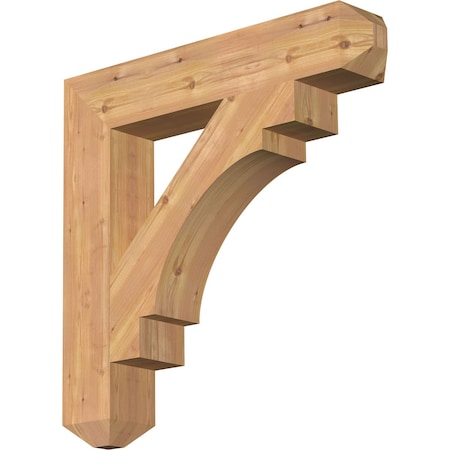 Ekena Millwork Merced Craftsman Smooth Bracket, Western Red Cedar, 5 1/2"W x 32"D x 32"H BKT06X32X32MRC04SWR